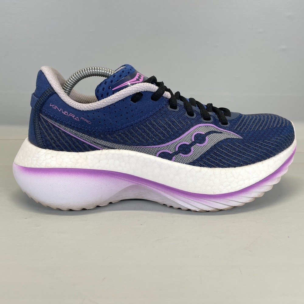 Saucony Kinvara Pro Running Shoes Womens Size 7 Blue Mesh Lace Up Casual Sneaker